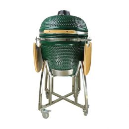 Gratar de gradina Kamado, diametru 23.5", Verde