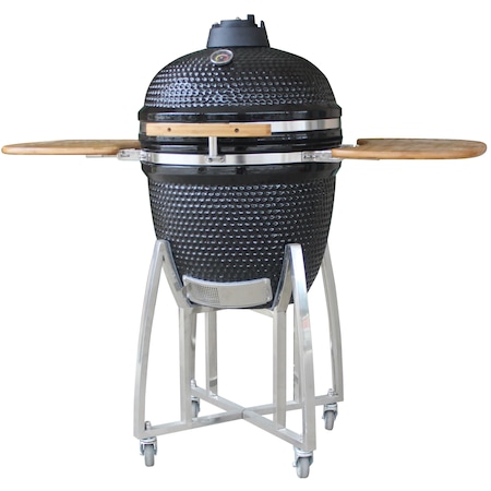 Gratar de gradina Kamado, ceramica, diametru 21"