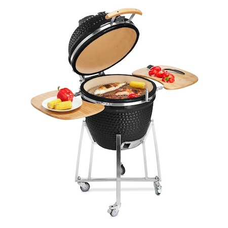 Gratar ceramica Kamado TOP, cu roti, 23 inch pareri